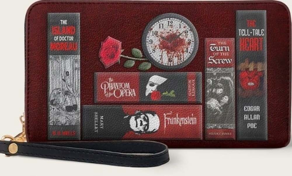 The Crimson Codex Wallet Horror Goth Halloween New NWT Grunge Emo Excellent
